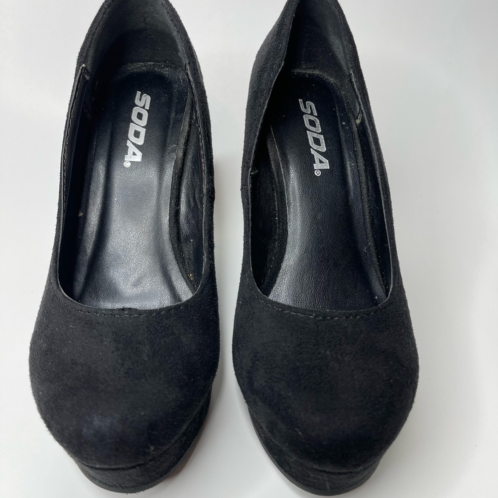 Soda Suede Wedge